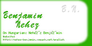 benjamin nehez business card